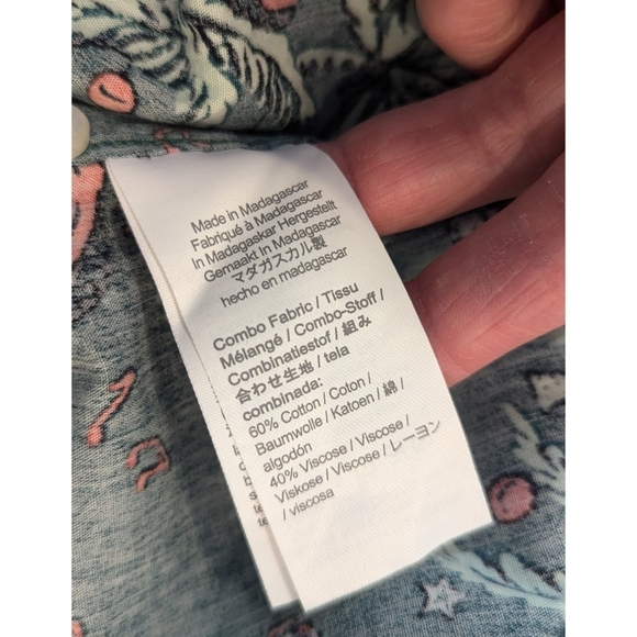 🆕 J. Crew Christmas Mele Kakikimaka Long Sleeve Button Down Shirt Size Small - Picture 6 of 6